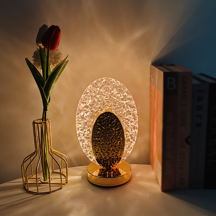 FeatherLamp - USB berøringsbordlampe med unikt fjærdesign Luvikno