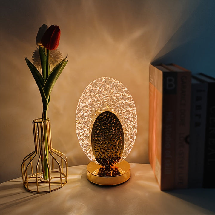 FeatherLamp - USB berøringsbordlampe med unikt fjærdesign Luvikno