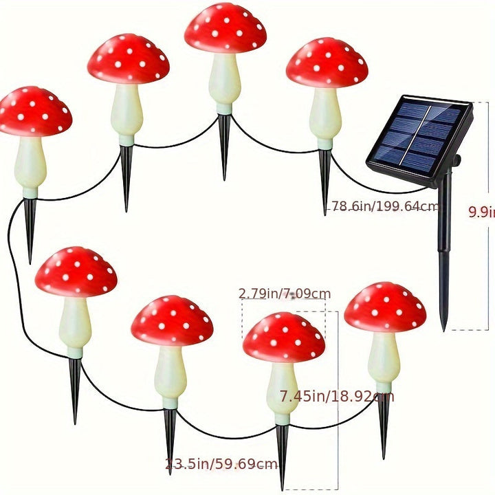 SolarGlow lampe - Energisparende hagebelysning med 8 moduser | Luvikno