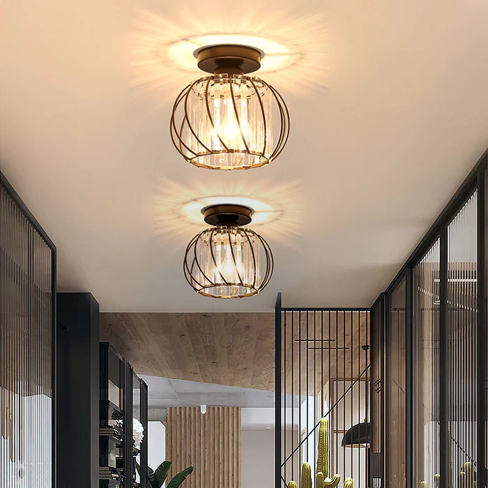 Pendellampe svart glass kule taklampe Luvikno