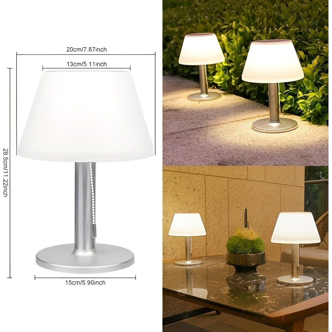 Elegant solid bordlampe for utendørs sjarm Luvikno