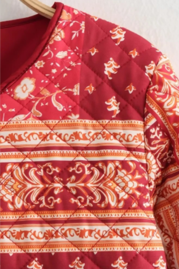 Luvik | Tulostettu puuvillatakki