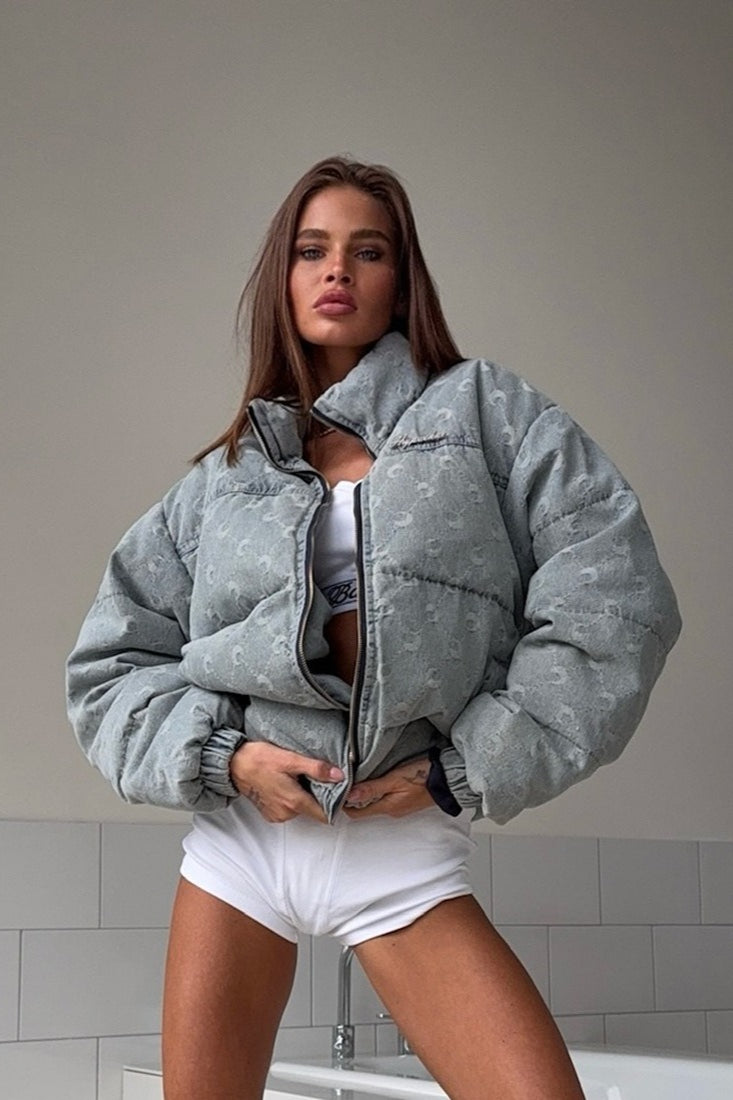 Luvik | Vasket Moon Puffer Jakke