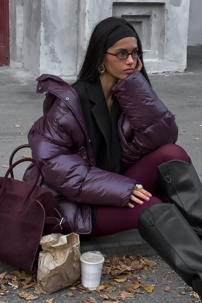 Luvik | Värillinen Pehmustettu Huppari Vetoketjulla