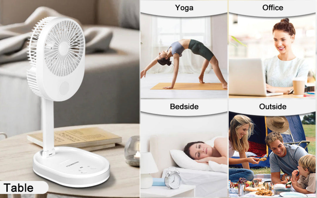 MULTI-FUNCTION FOLDING FAN WITH LIGHT | Luvikno