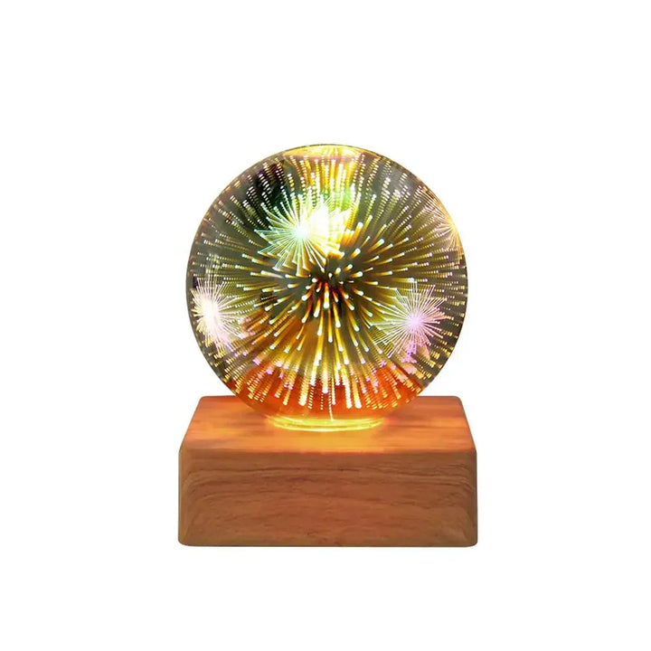 Elegant Crystal Ball Lampe med 3D Effekt Luvikno