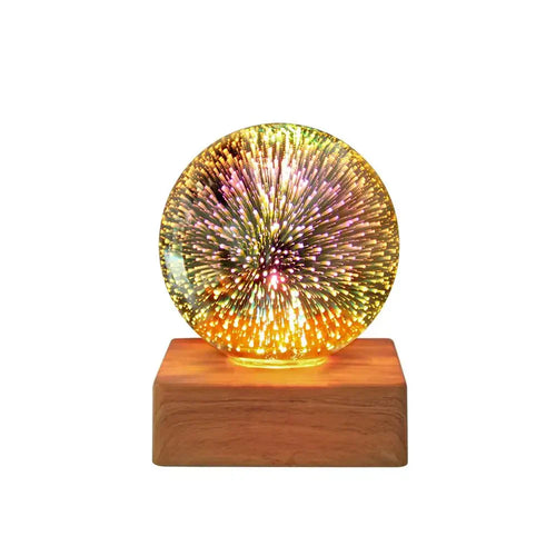 Elegant Crystal Ball Lampe med 3D Effekt Luvikno