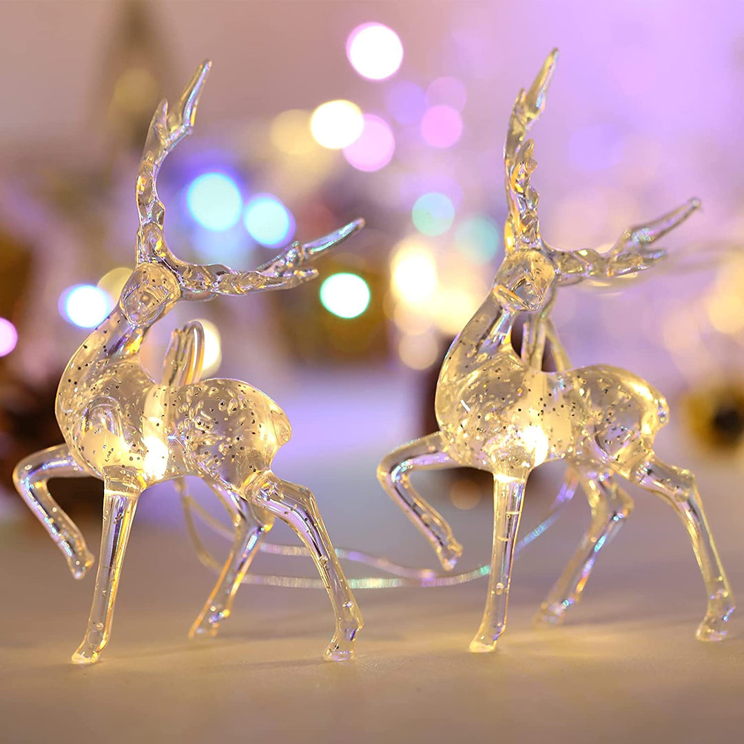 Glitrende Reinsdyr - 1,5M LED Julelys for Reinsdyr Luvikno