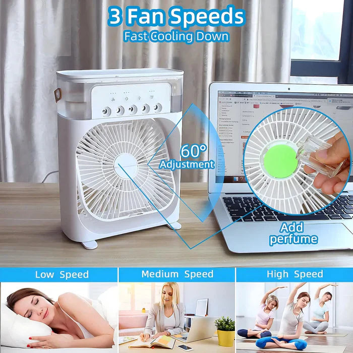 3-i-1 Vifte med 7-Farge LED Lys - BreezeMaster Pro | Luvikno