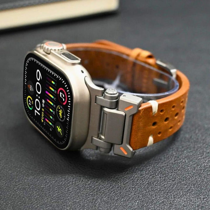 Luvikno | Ekte lær Apple Watch-bånd – Stilig og slitesterk klokkerem for din Apple Watch