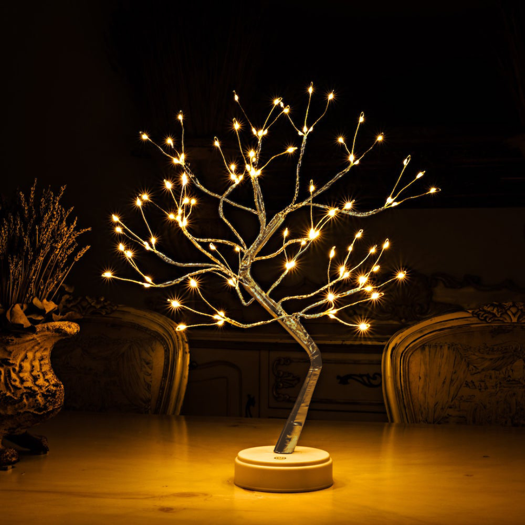 Glitrende Fe Tre Lampe Luvikno