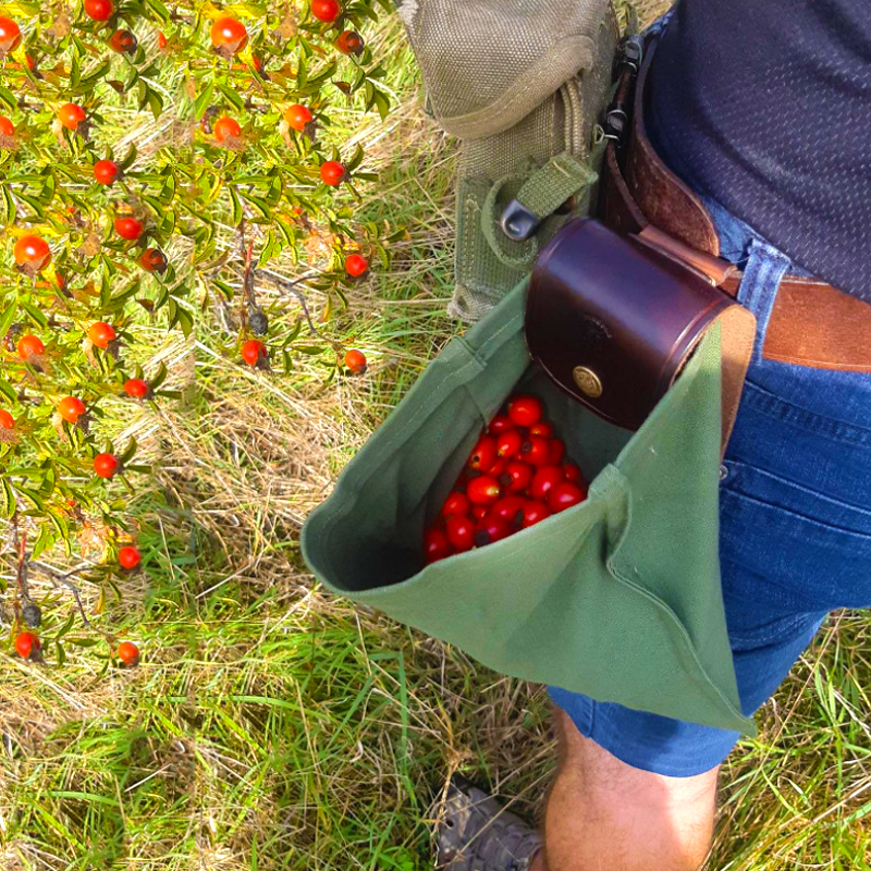 Dimoohome™ Lærrete og kanvas bushcraft bag | Luvikno