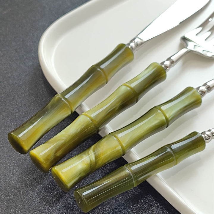 Zen Green Bamboo Bestikksett | Luvikno