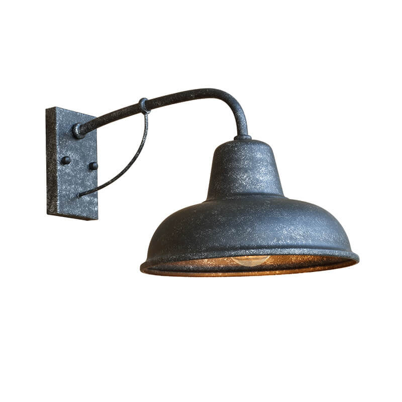Vintage Iron Barn Vanntett Utendørs 1-Lyskilde Vegglampe | Luvikno