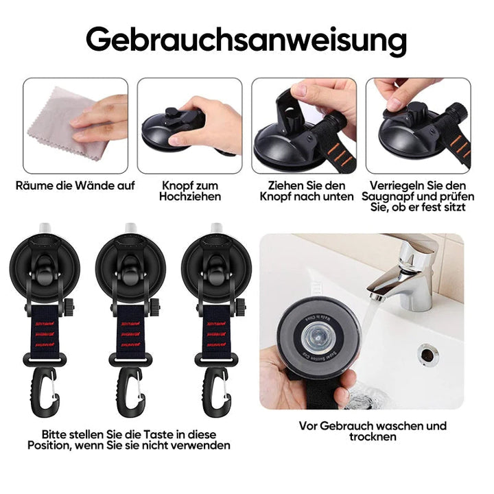 Robust Vacuum Suction Cup with Hook | Luvikno