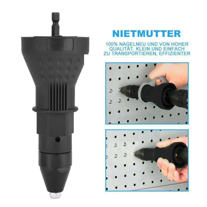 Fjernbar nittpistol boradapter | Luvikno