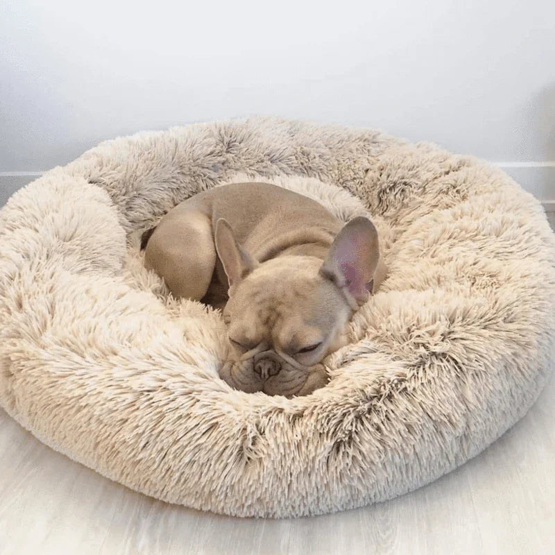 Ortopedisk Plysj Donut Hundeseng Luvikno