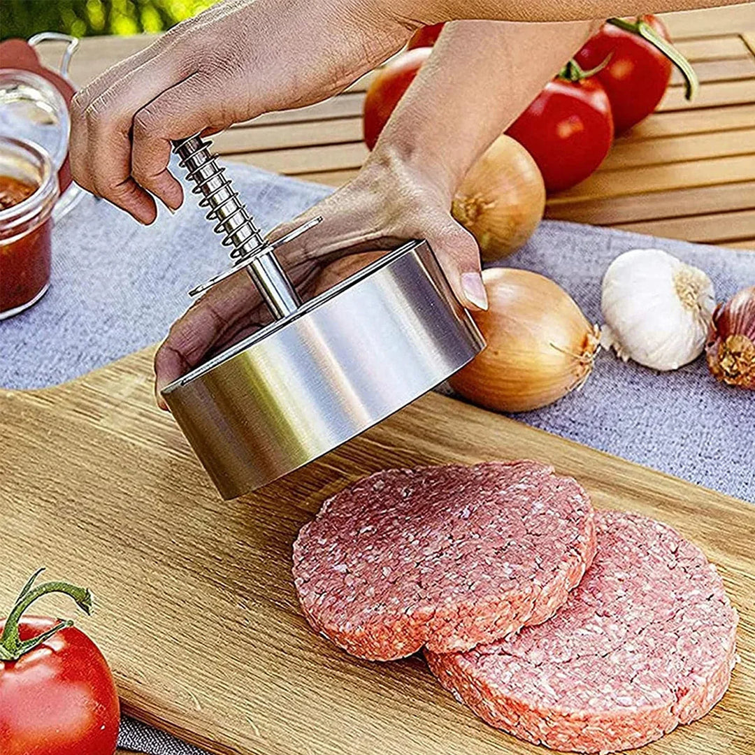 304 Rustfritt Stål Burgerpresse for Perfekte Biffalternativer Luvikno
