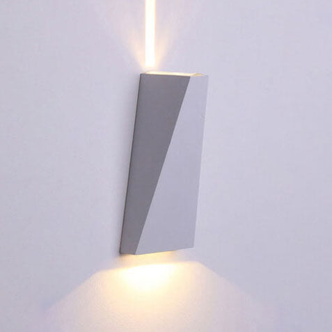 Enkel trapezoidal utendørs vanntett LED 2-lamputendørslampe | Luvikno