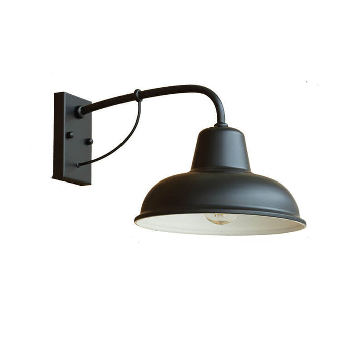 Vintage Iron Barn Vanntett Utendørs 1-Lyskilde Vegglampe | Luvikno