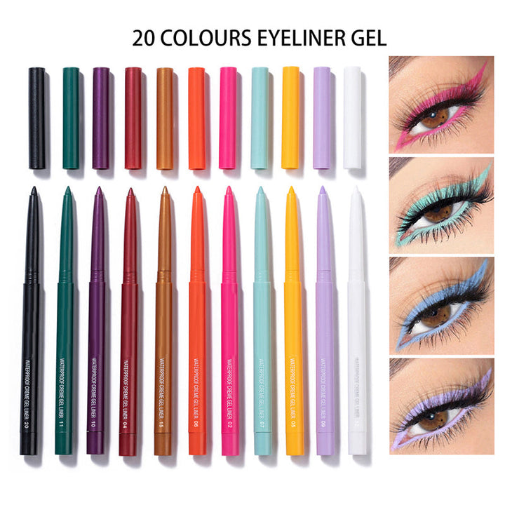 20 PCS Fargede Eyeliner Blyant Sett | Luvikno