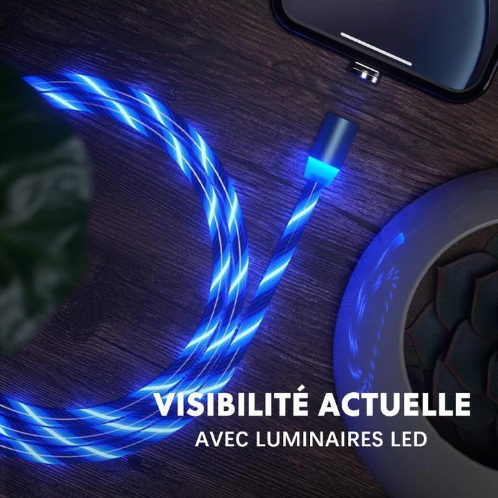 Magnetisk USB-ladekabel med LED | luvikno