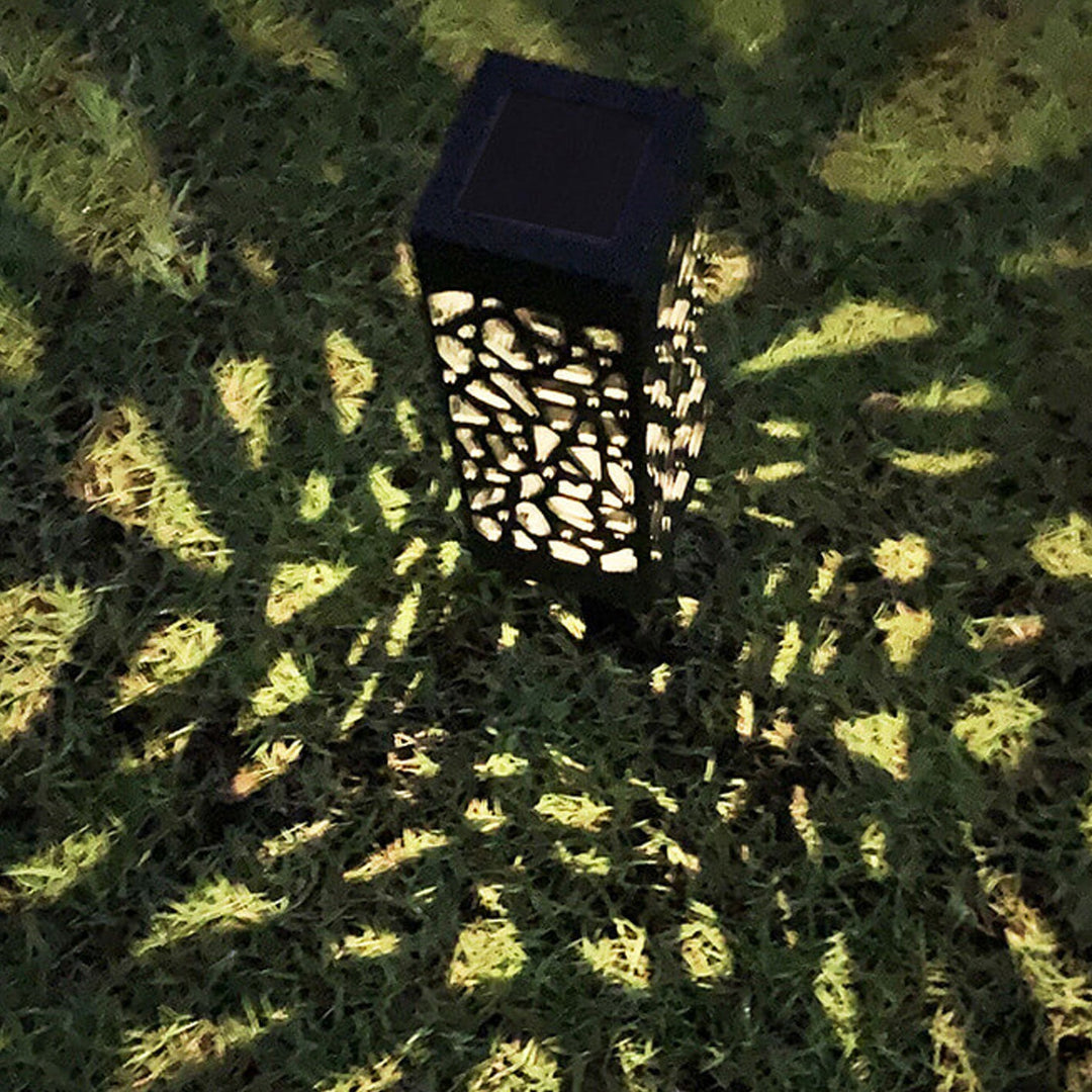 Kreativ Hullete Square Column LED Utendørs Gress Innsett Landskapslys | Luvikno