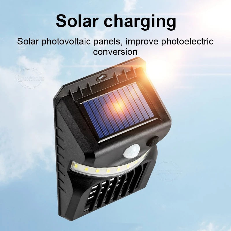 Solar myggdreper vegglampe med oppgradert repellentsfunksjon Luvikno