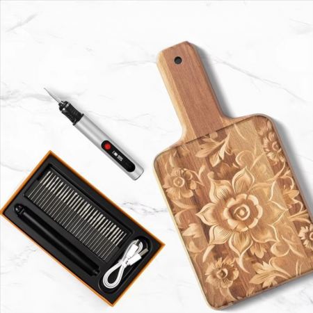 DIY KITSCRIBE PENCIL for artists, rechargeable precision tool for 50+ surfaces with 30 bits and mastery guide Luvikno