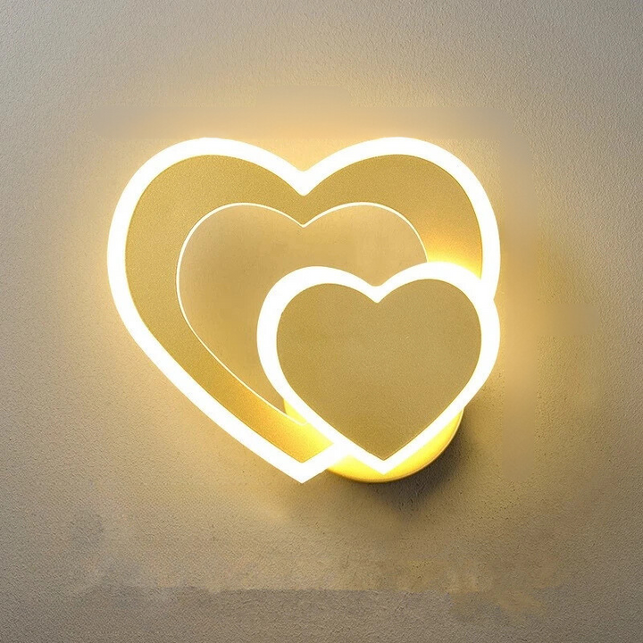 HeartGlow Vegglampe - Moderne LED Belysning Luvikno