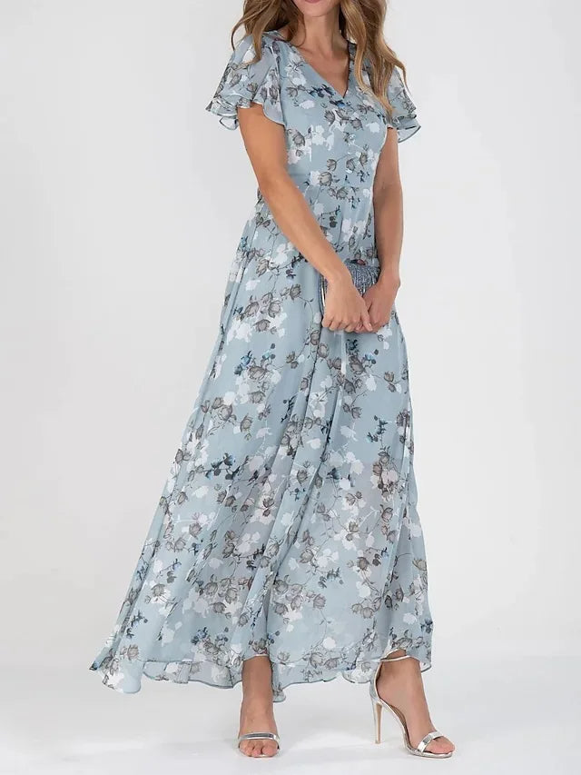 Luvik | Maxi mekko kukkakuviolla