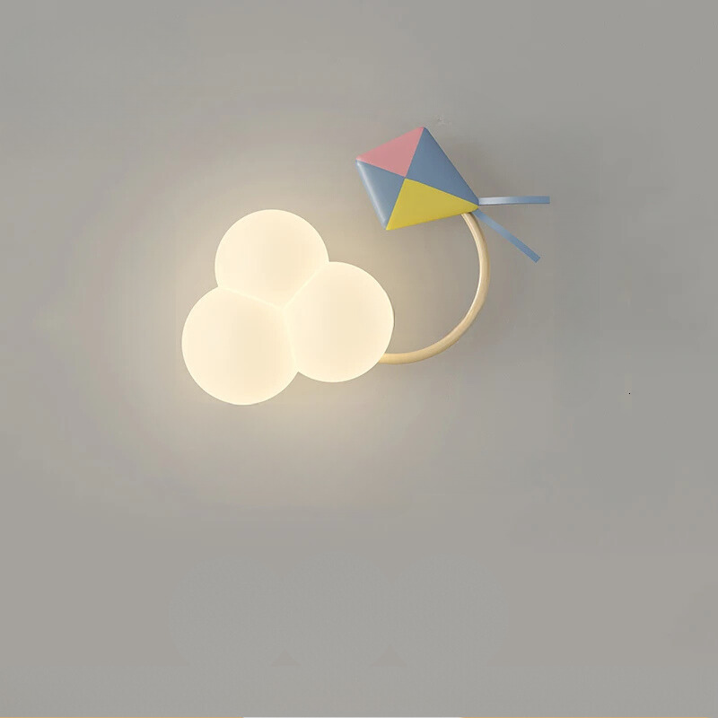 CartoonAirplane Lys – Lekfull Vegglampe for Barnerommet Luvikno