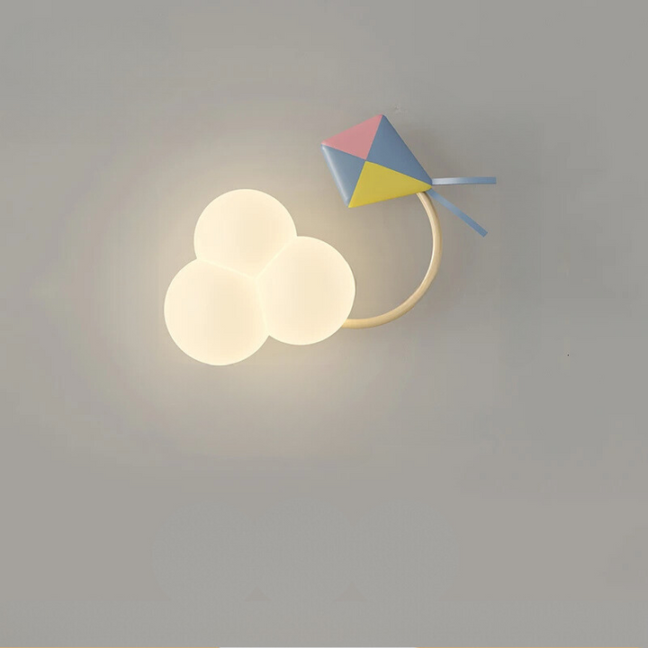 CartoonAirplane Lys – Lekfull Vegglampe for Barnerommet Luvikno
