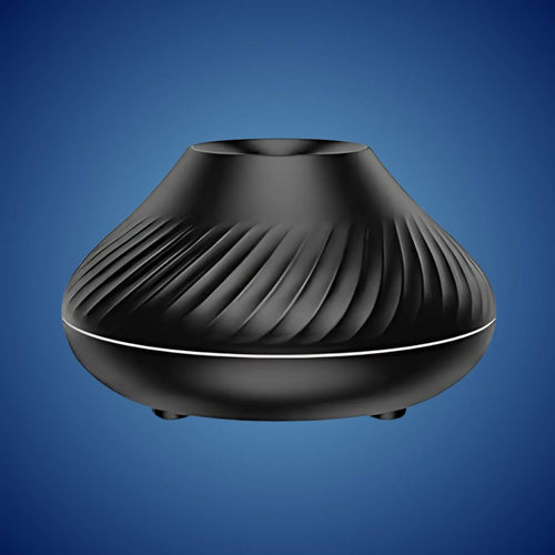 FlameGlow Luftfukter Aromaterapi Diffuser | Tilfører Fuktighet - Lindrer Tørr Luft - Hjelper med å Slappe Av - Stille Diffuser for Hjem eller Kontor Luvikno