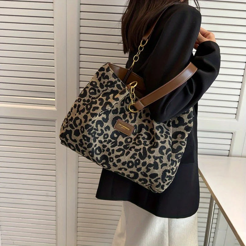 Luvikno | Damene håndveske Leopardprint En størrelse Syntetisk lær