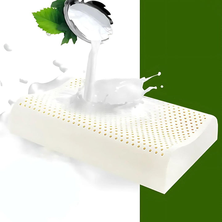 EcoNeck Comfort | 100% Naturlatex Ortopediskpute - for Nakke Smerte - Komfortabel og Støttende Pute - Bedre Søvn - Velvære Luvikno