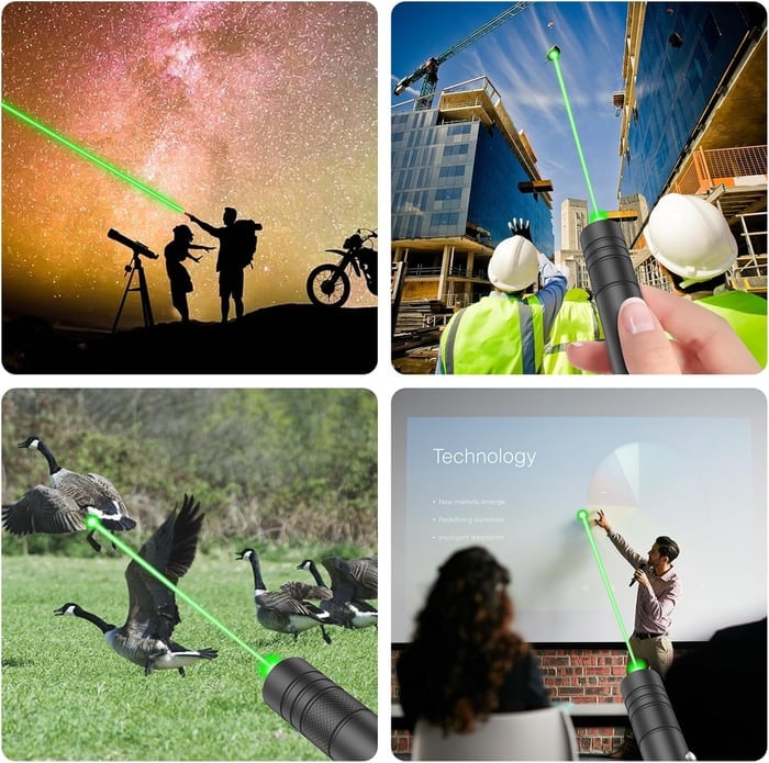 Luvikno | LuxeBeam Dual-Color Laser Pointer | Presis rød og grønn laser for allsidige presentasjoner