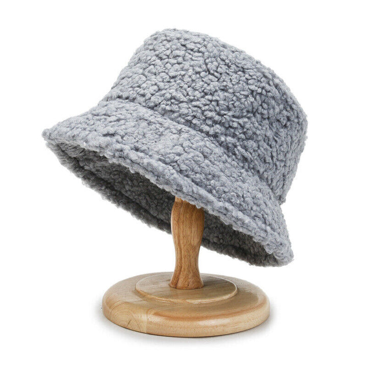 CozySheep Hatt - Varm Teddy Bucket for Vinterdager Luvikno
