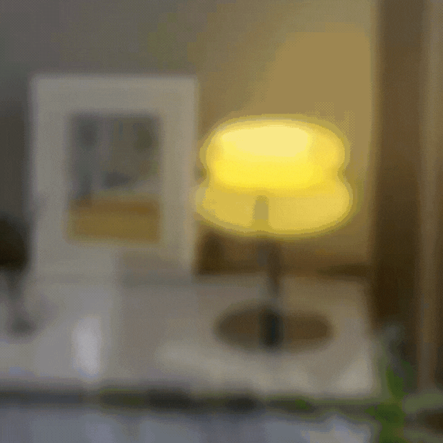 Luvikno | Elegant Macaron Glass Table Lamp med USB - 3 Lysfarger