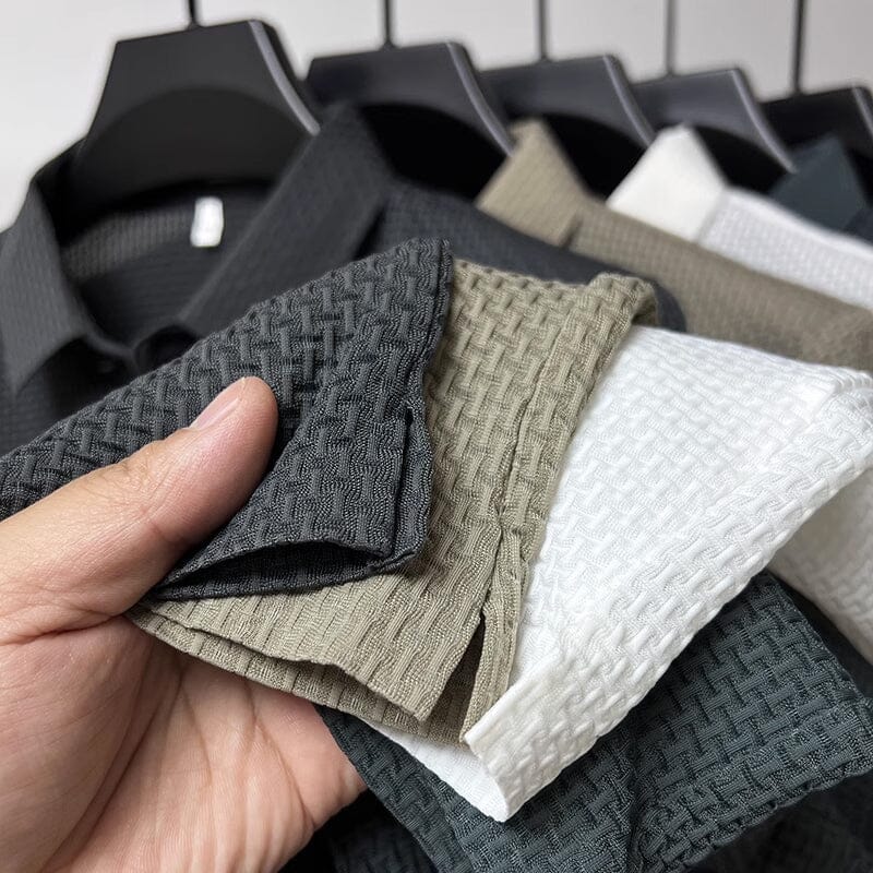 Mesh Ice Silk Korte Ermel T-skjorte | Luvikno