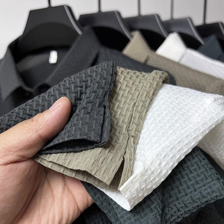 Mesh Ice Silk Korte Ermel T-skjorte | Luvikno