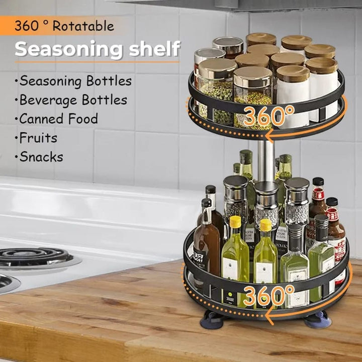 360° roterende lagringsstativ organizer rund (premium) Luvikno