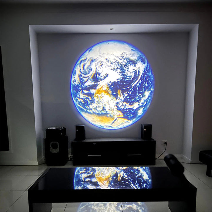 Moon Earth Projection LED Lampe | Luvikno