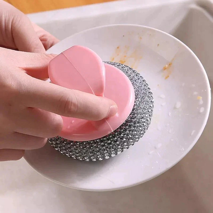 2 stk Wire Ball Dish Cleaning Brush Luvikno