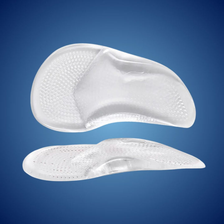 ComfortStep Gel Bue Støtte Innersåler | Lindre Fot Smerte - Redusere Tretthet - Forbedre Holdning - Støtdempende Innersåler Luvikno