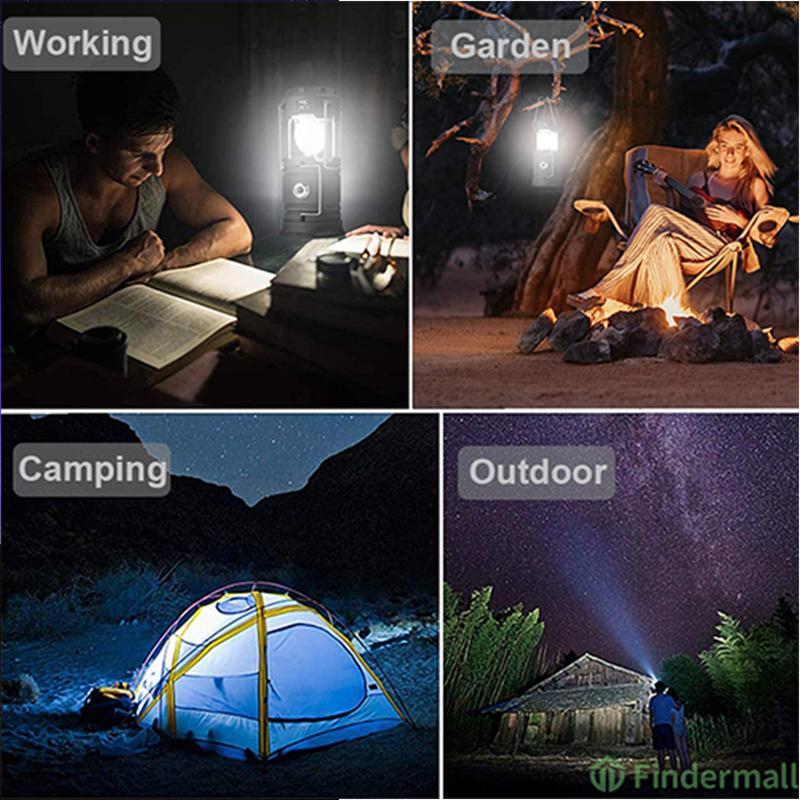 Utendørs LED campinglys med vifte | Luvikno