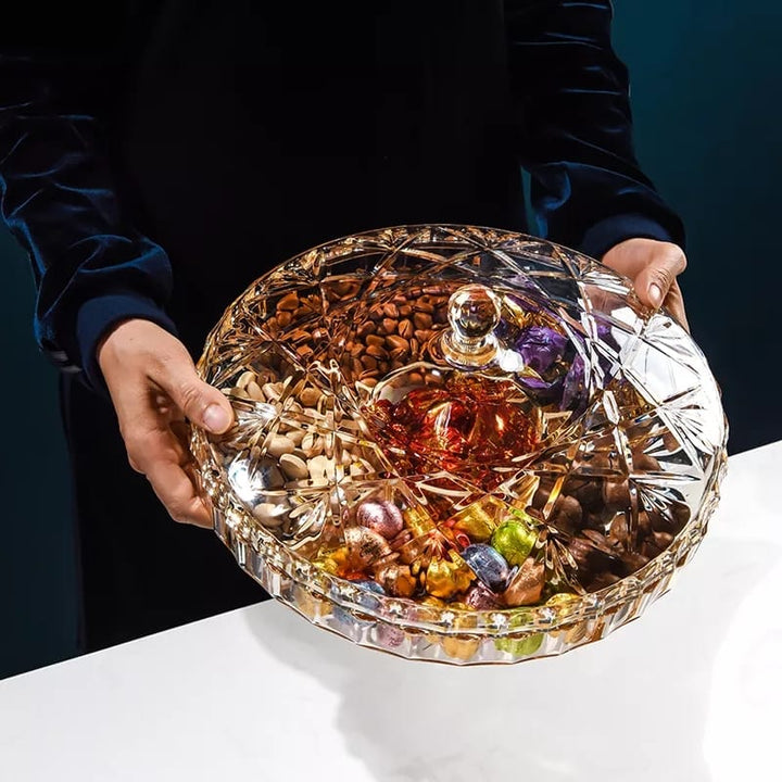 Akryl tørrefruits oppbevaringsboks med lokk Luvikno