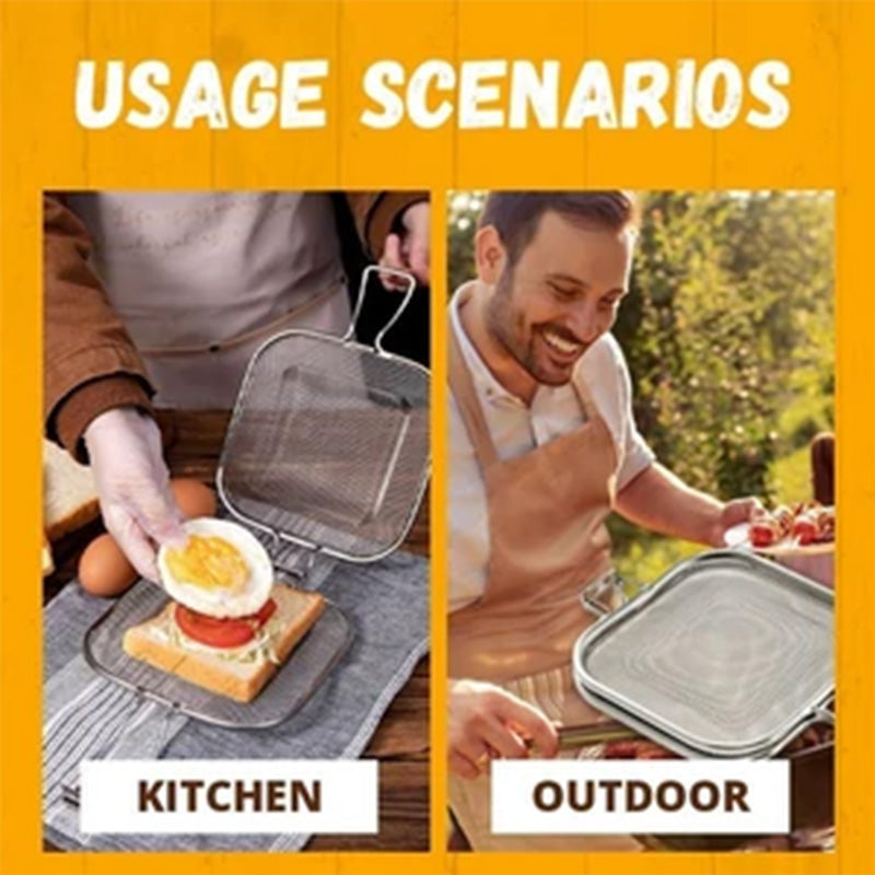 Bærbar Sandwich Riste Rack | Luvikno