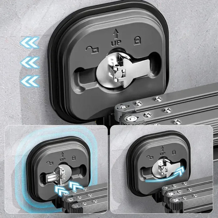 Retractable klessnor med sugekopp Luvikno