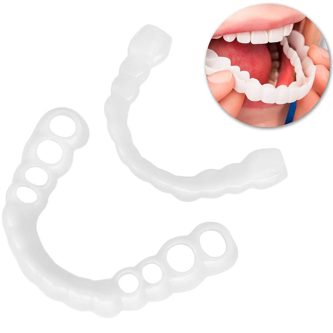 SmileEase | Clip-On Veneers – Umiddelbar Smilforbedring – Ultratynn Design – Ideell for voksne som søker rimelige tannhelse-løsninger Luvikno